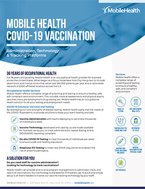 COVID-19 Vaccine Administration | Mobile Health